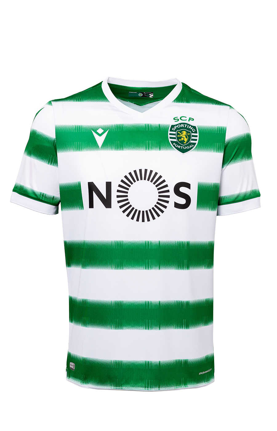 20/21 Sporting Lisbon Home Green&White Stripes Man Soccer Jersey, Cheap ...