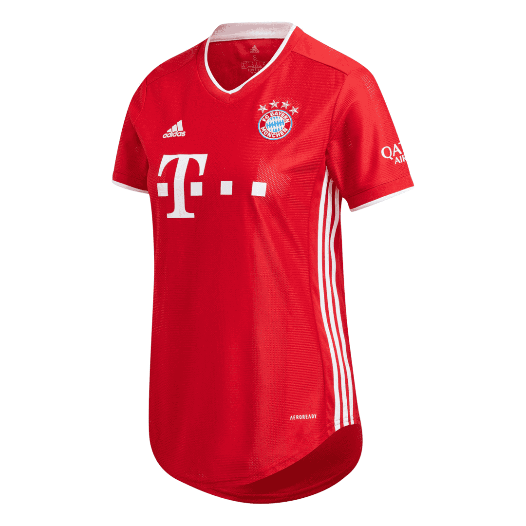 2020-21 Bayern Munich Home Red Womens Soccer Jersey ...