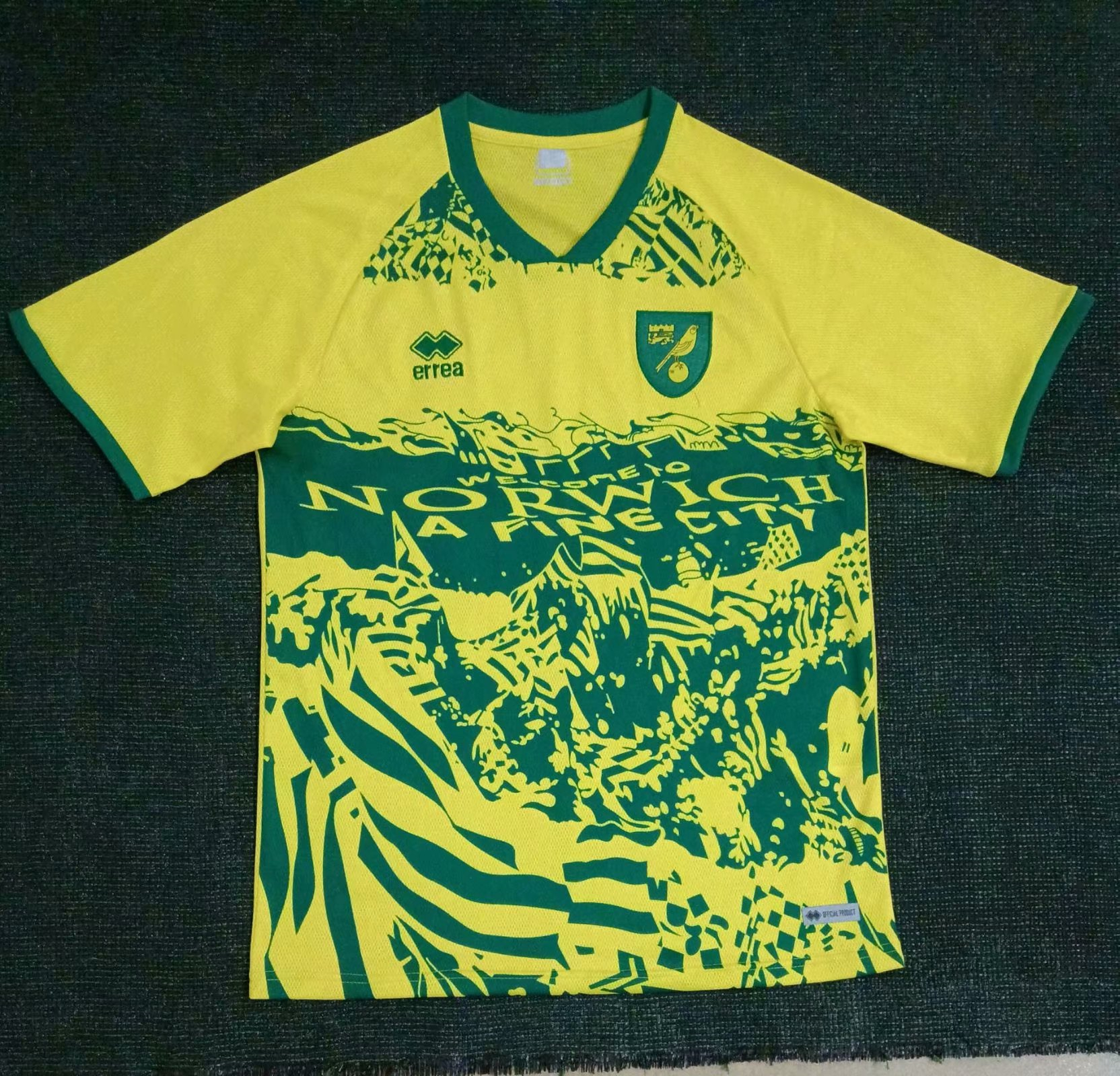 21/22 Norwich City Yellow to the Fans Mens Soccer Jersey